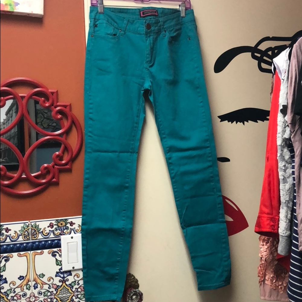 Kardashian Teal Skinny Jean’s 💚 Sz 10